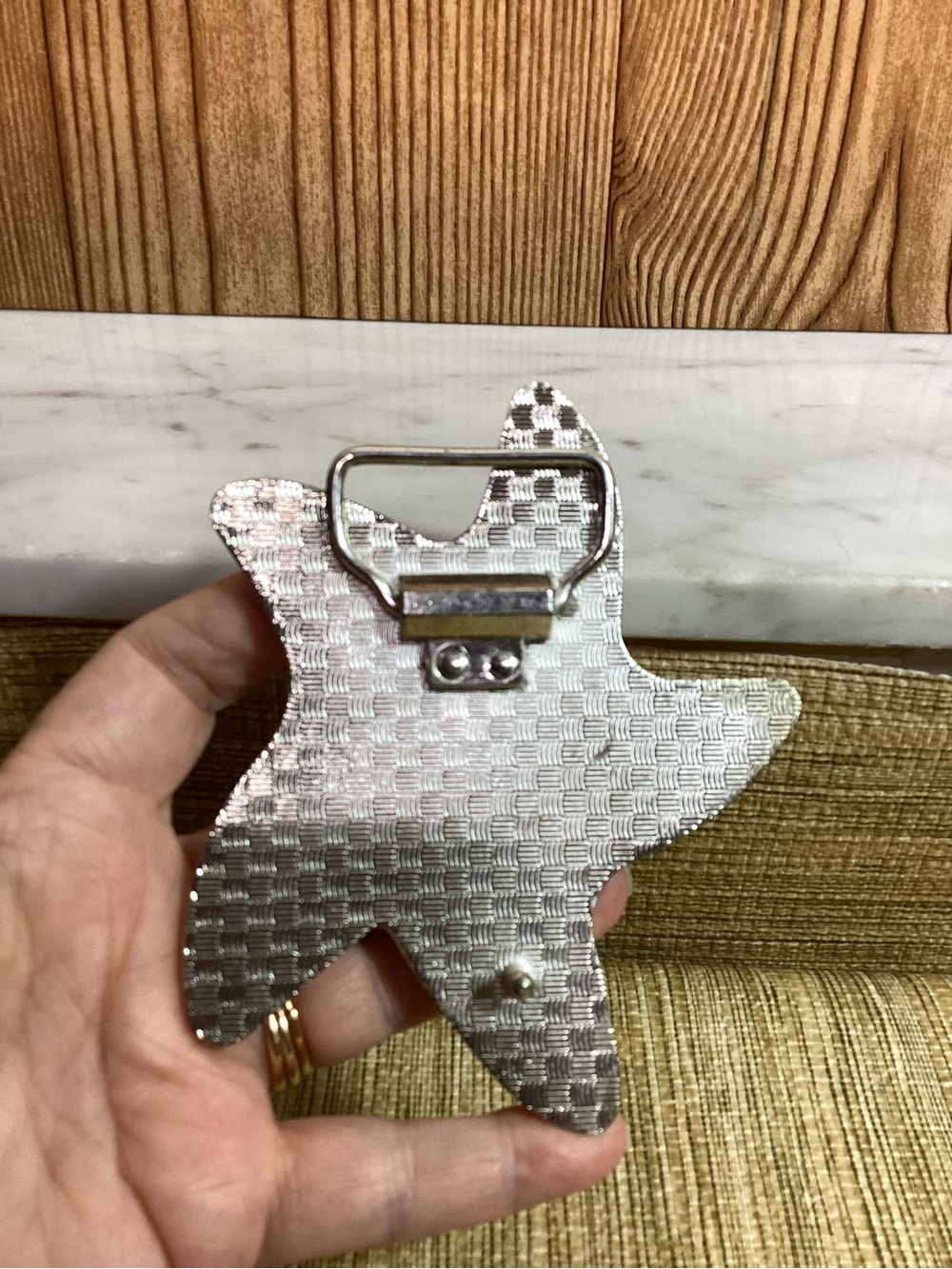 Pink Rhinestone Starfish Belt Buckle - Picture 3 of 6